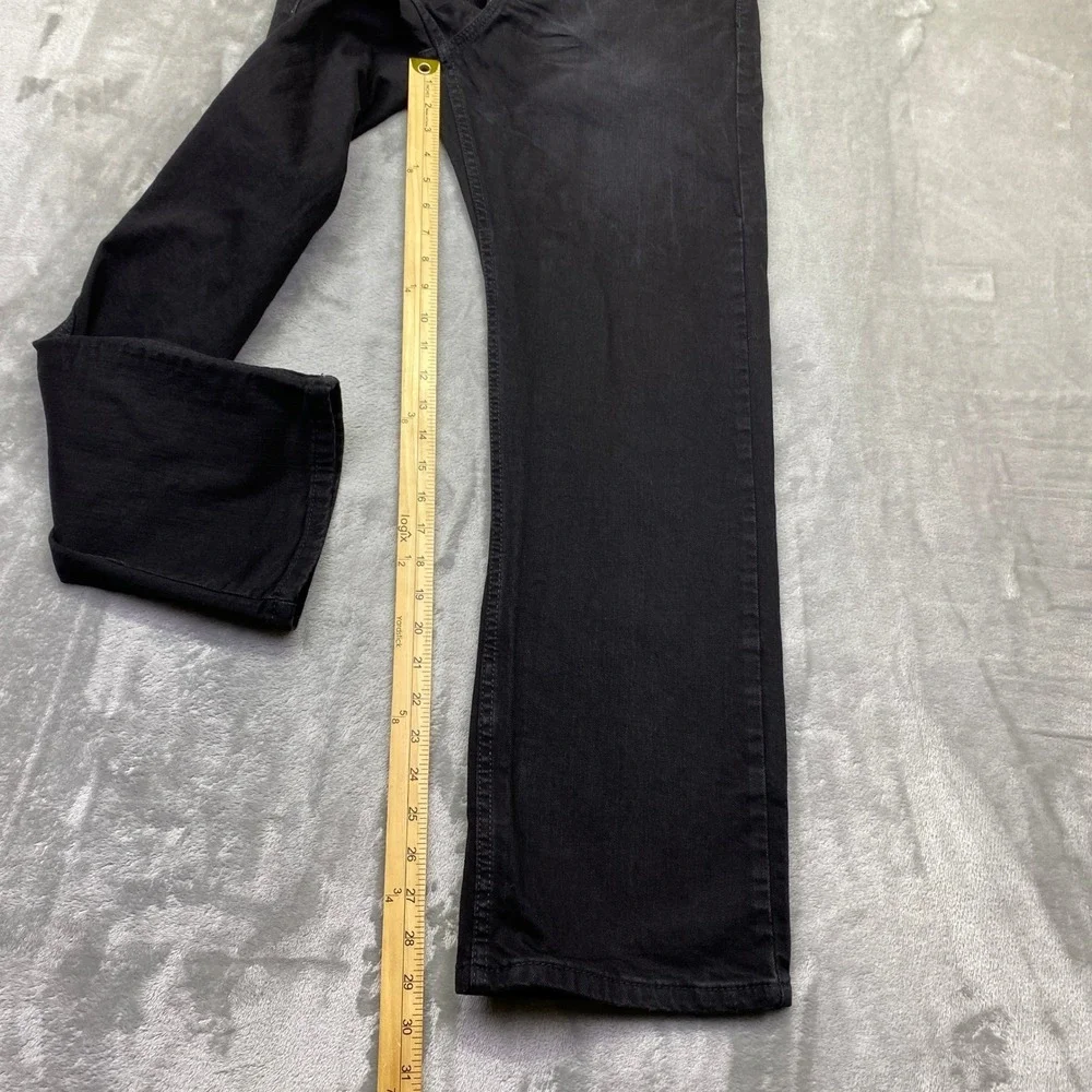 Levi's 514 Straight Fit Black Jeans Mens Sz 29 Fits 28